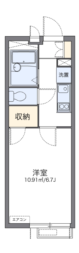 レオパレスＴ＆Ｔ 201号室 間取り