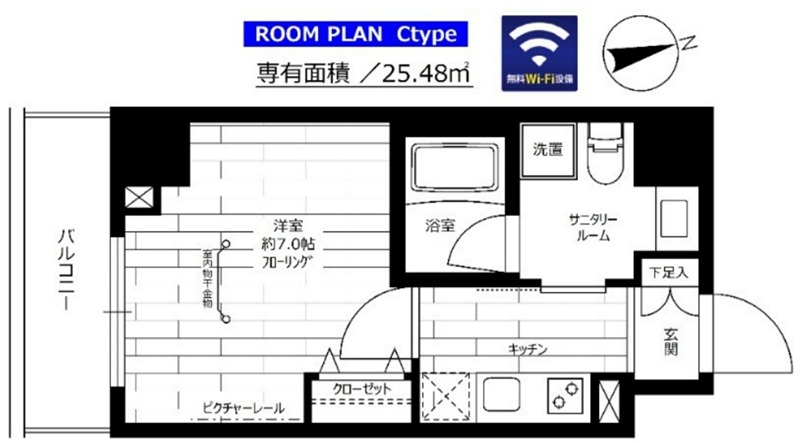 グランドコンシェルジュ大森 402号室 間取り