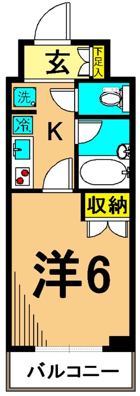N-Flats東大井 1002号室 間取り