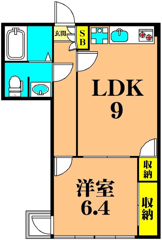 パレスガル 527号室 間取り