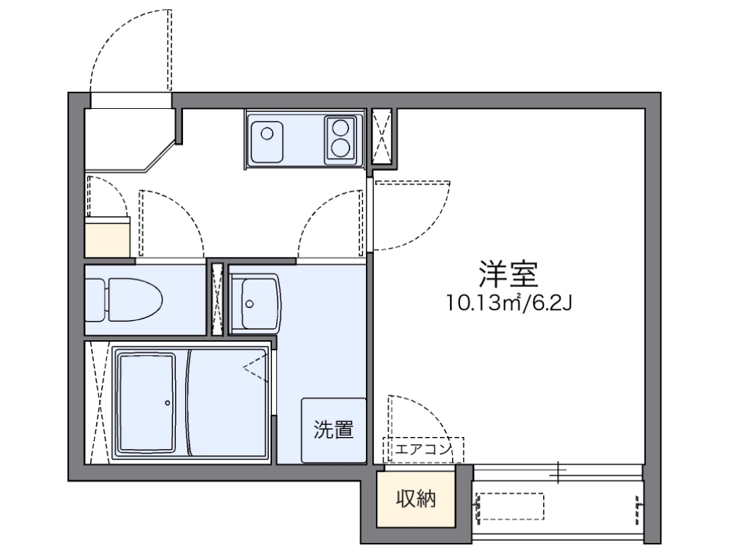 レオネクストボヌールⅡ 201号室 間取り