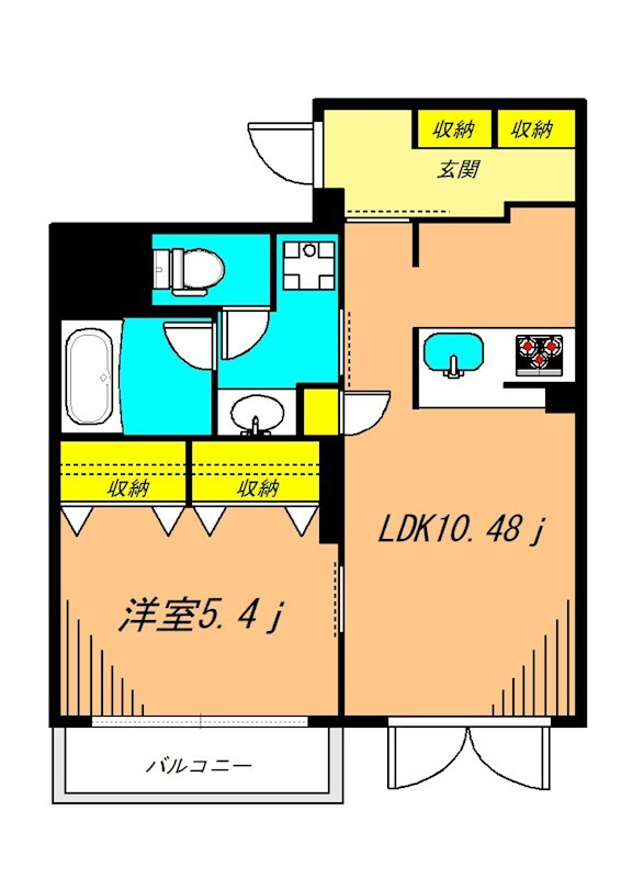 Stella 207号室 間取り