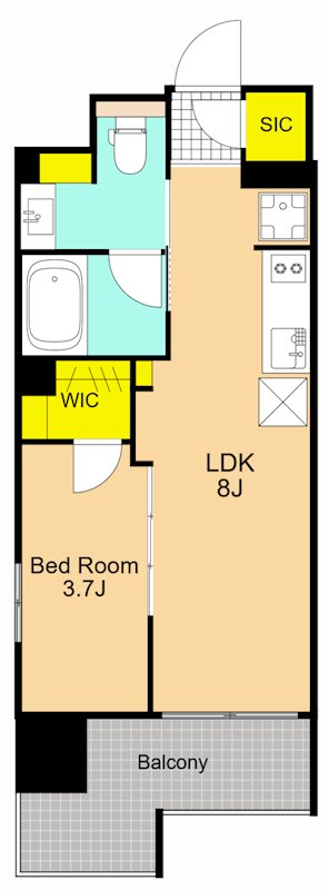 プラウドフラット大井町 301号室 間取り