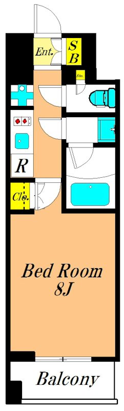 ルフォンブランシェ品川南大井 1104号室 間取り