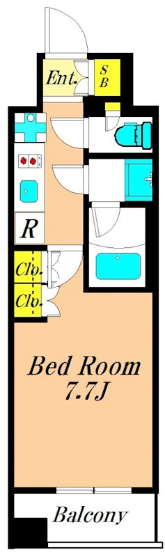 ルフォンブランシェ品川南大井 1211号室 間取り