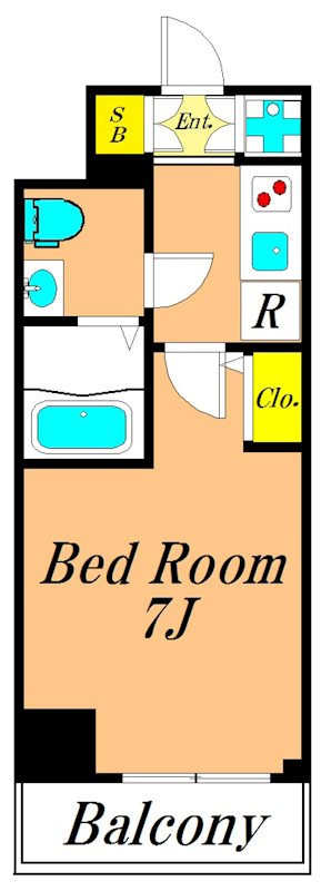 ドゥーエ大森 706号室 間取り