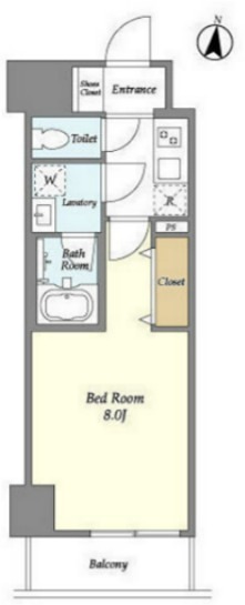 La Douceur大森山王 604号室 間取り