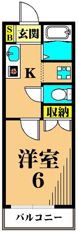 ベアフルート仙台坂  203号室 間取り