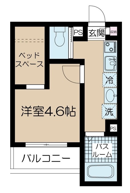 フェリーチェ平和島 303号室 間取り