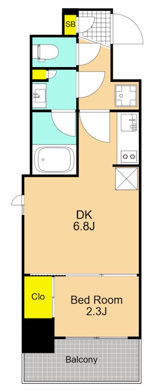 エル・セレーノ品川西大井 101号室 間取り