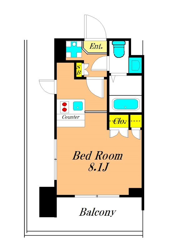 レジディア大森東 505号室 間取り