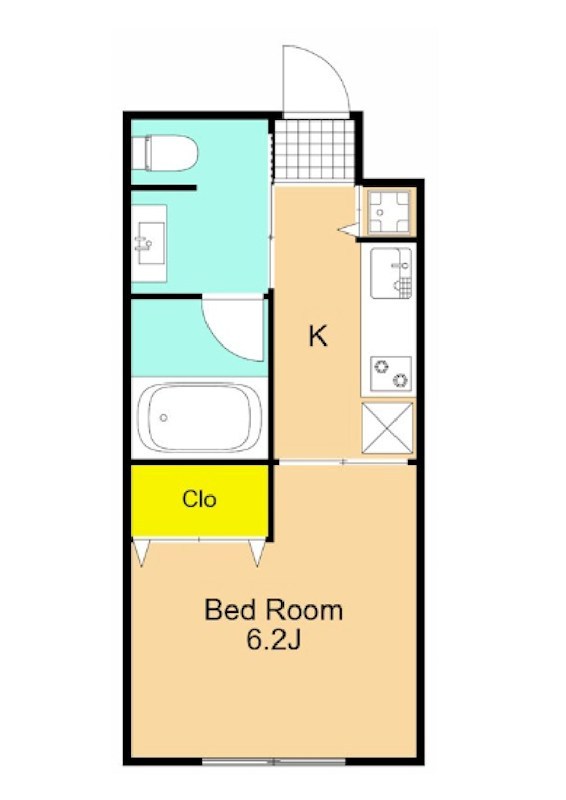 セルリアンハウス  302号室 間取り