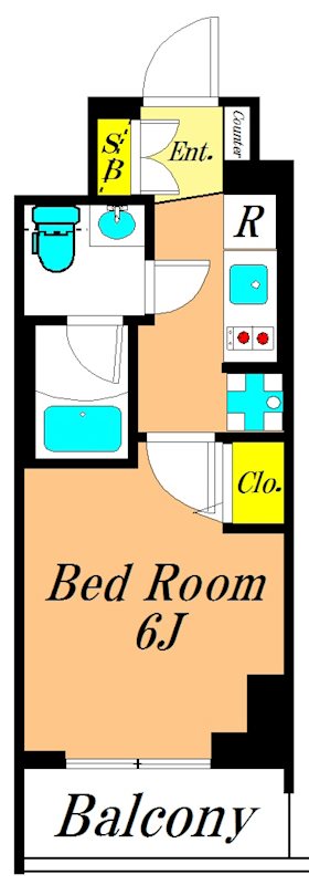 アーバネックス大森 1207号室 間取り