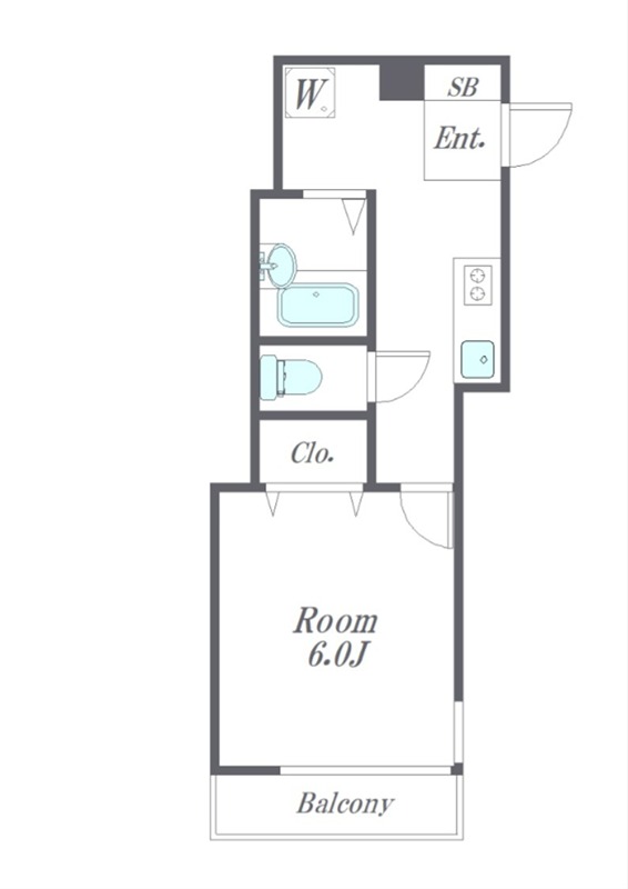 プライム西大井 209号室 間取り