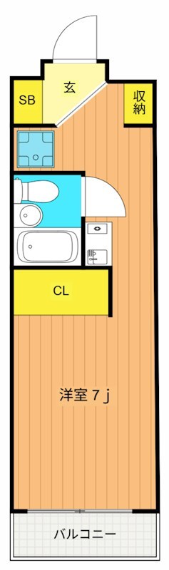プランドール西品川  204号室 間取り