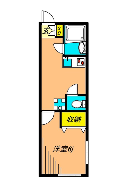 ウイング三軒茶屋 101号室 間取り