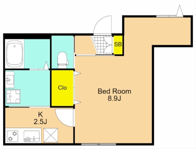 グリュネハイム  102号室 間取り