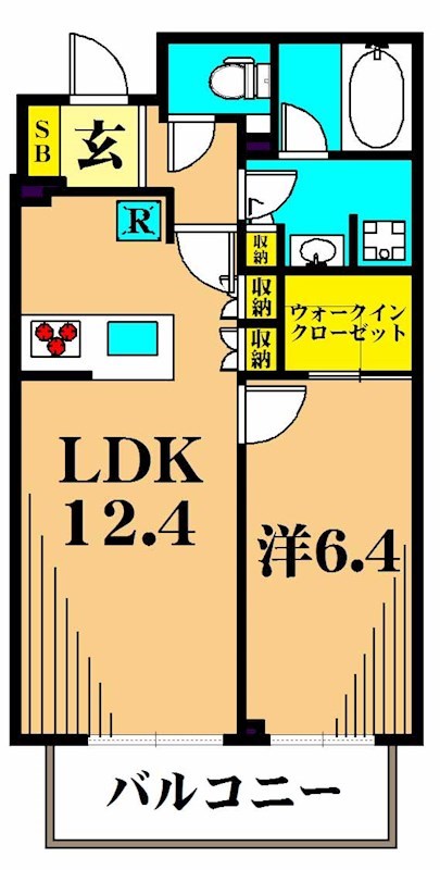 クイーンパレス品川大井 102号室 間取り