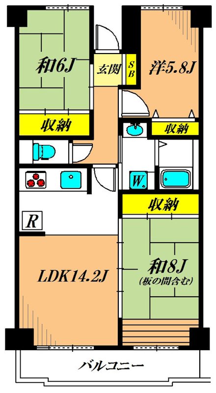 ステラメゾン大森 203号室 間取り
