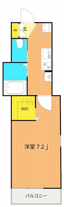 ALLURE日吉  201号室 間取り