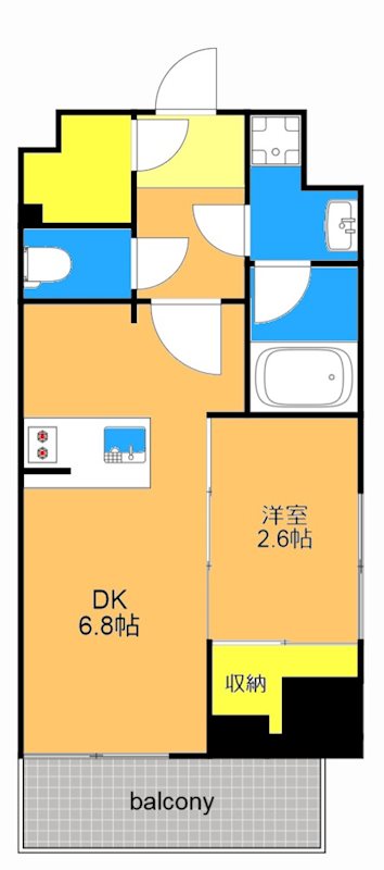SYFORME大井町Ⅱ  402号室 間取り