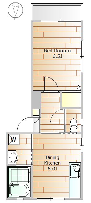 ブリリアント目黒 202号室 間取り
