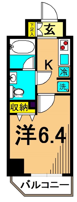 プレール・ドゥーク品川シーサイド 204号室 間取り