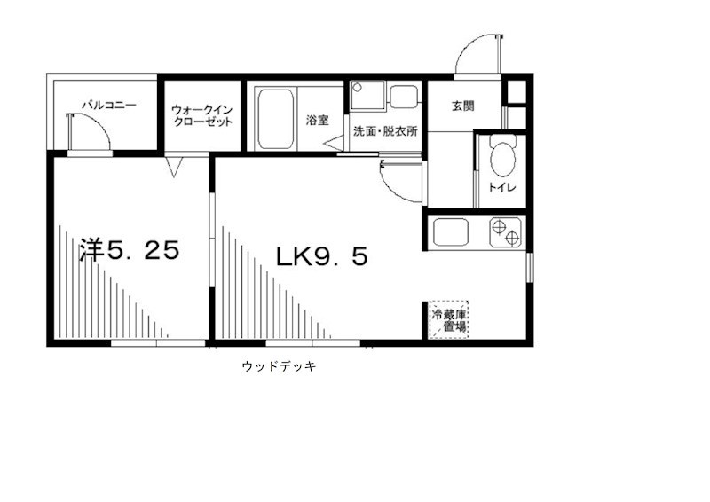 グランツラウム創美舎・Ⅱ 103号室 間取り