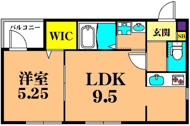 グランツラウム創美舎Ⅱ 103号室 間取り