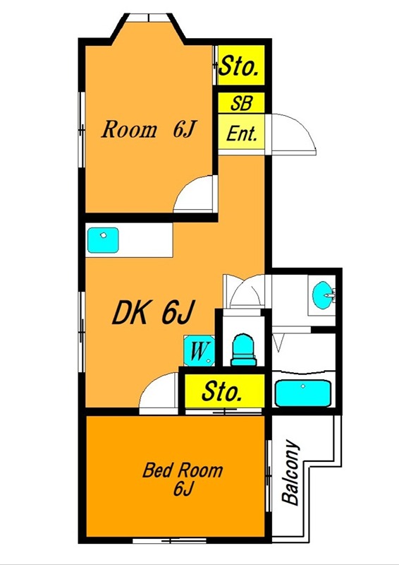 ハイネスオオネダ 301号室 間取り