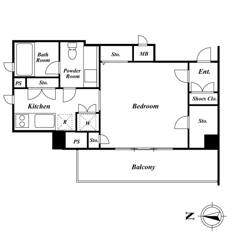 KDXレジデンス品川シーサイド 615号室 間取り