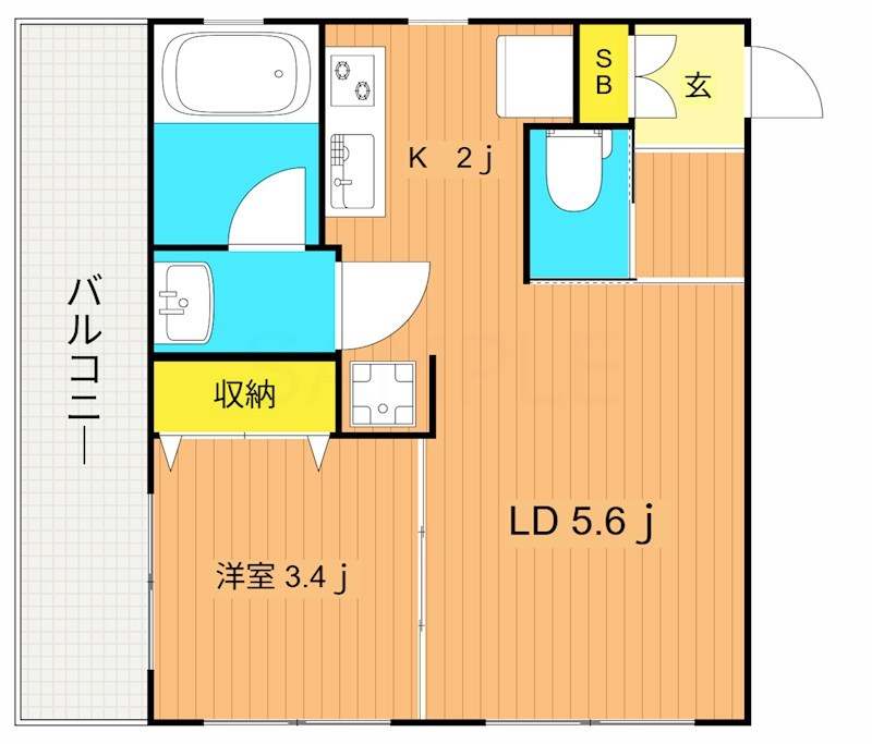 アヴァロン大森西 301号室 間取り