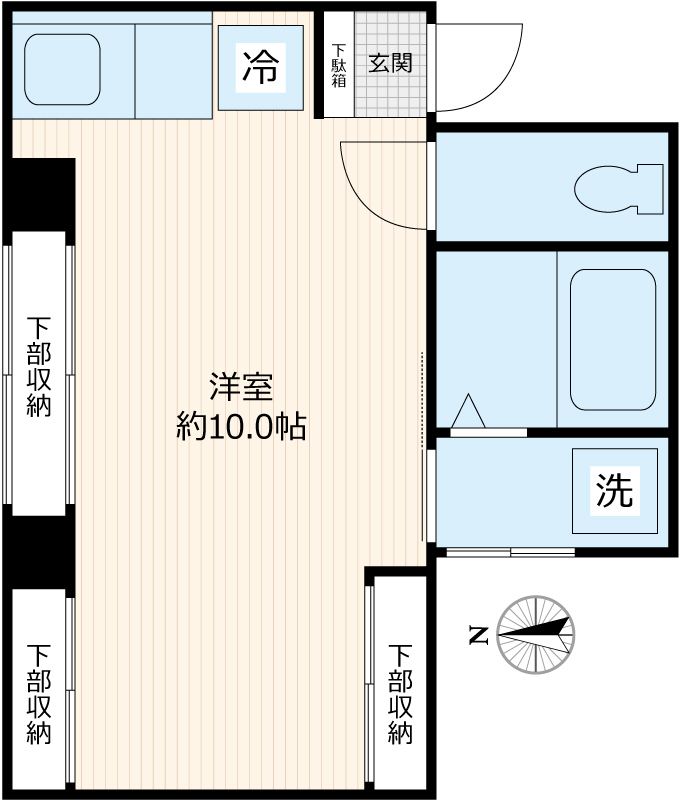 アーバン増渕 302号室 間取り