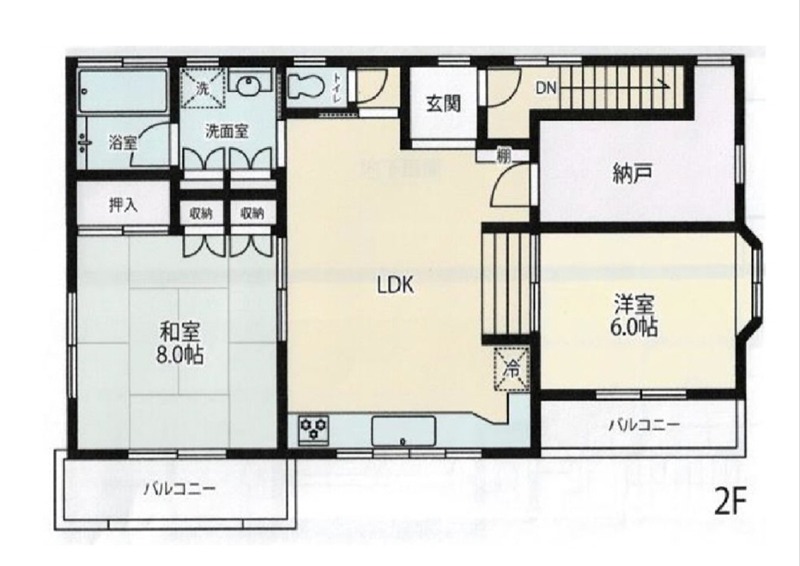 大森西ハウス 201号室 間取り