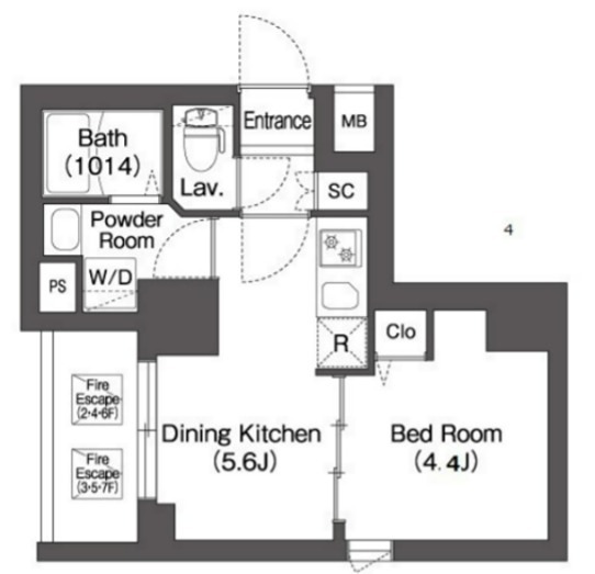 コンフォリア・リヴ品川南大井 601号室 間取り