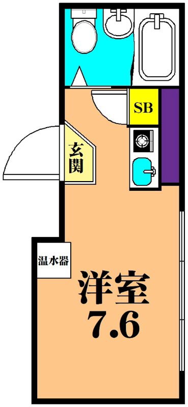 ハイム花房 208号室 間取り