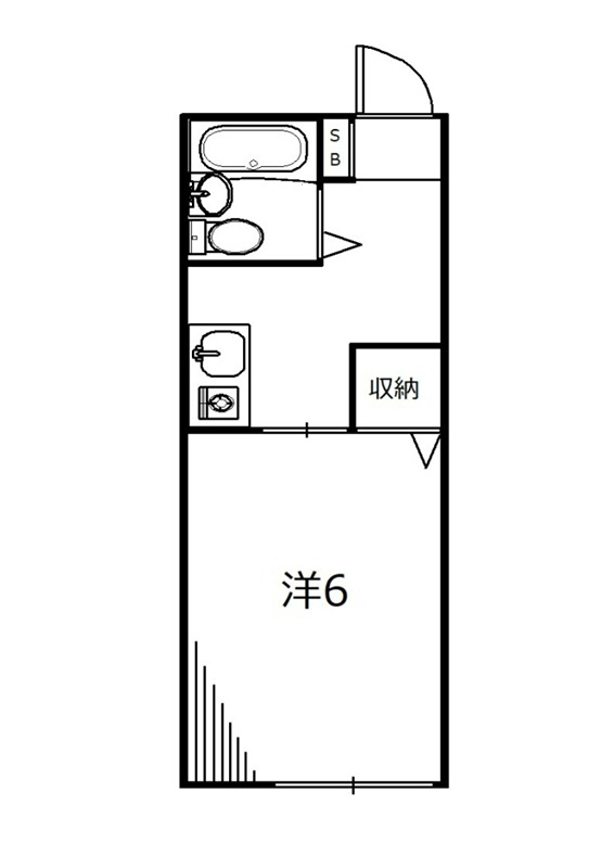 ミズノハイムA 203号室 間取り