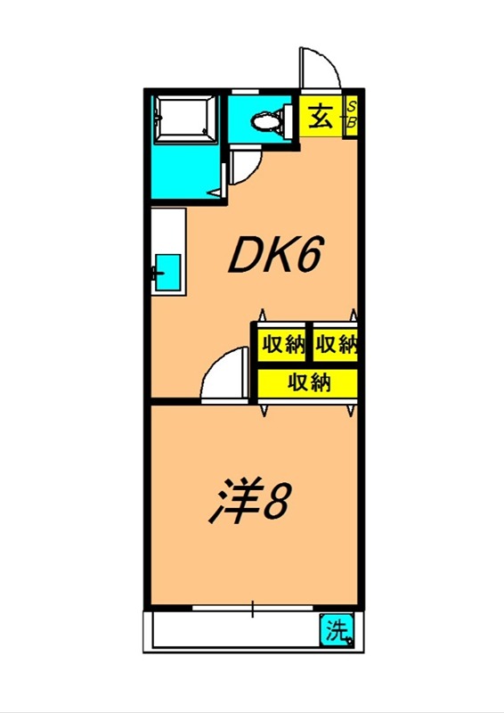 ハイツビクトリア 102号室 間取り