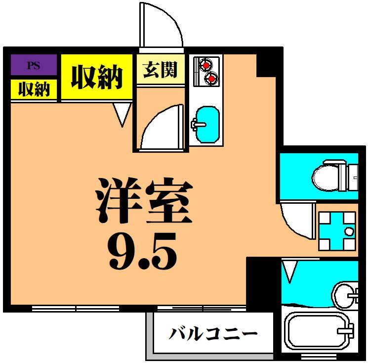 ステラK 1C号室 間取り