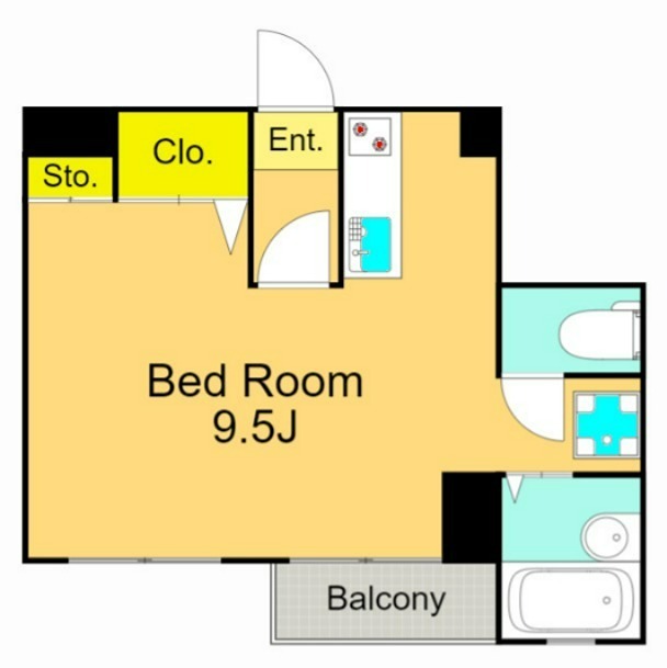 ステラK 1C号室 間取り