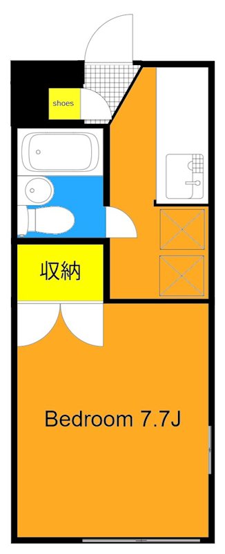 ヴィラ・カメリア 206号室 間取り