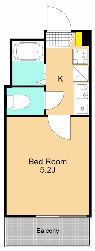 ライブズ品川 201号室 間取り