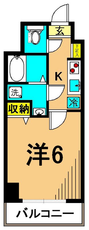 グリフィン品川大井 902号室 間取り