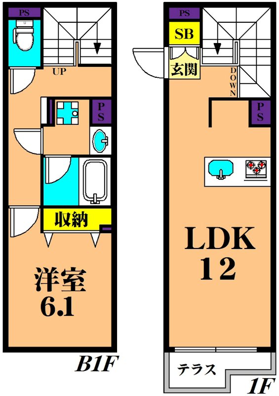LEGALAND大井町  104号室 間取り
