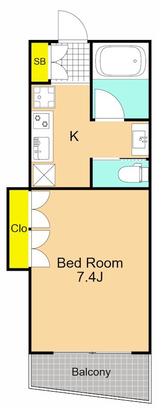 壽アパートメント   303号室 間取り