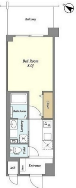 アストリア 402号室 間取り