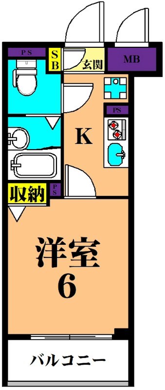 NTPRレジデンス大井町  302号室 間取り