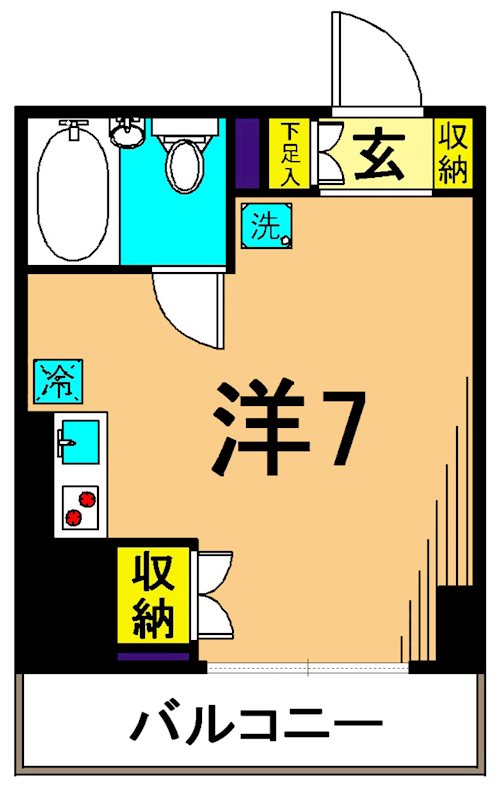 テラッサエスト 1101号室 間取り