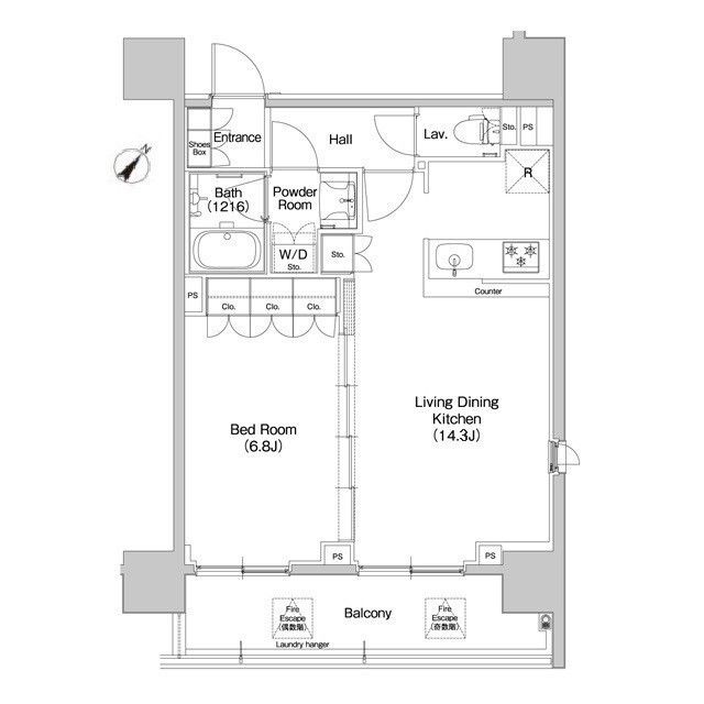 コンフォリア品川EAST 606号室 間取り