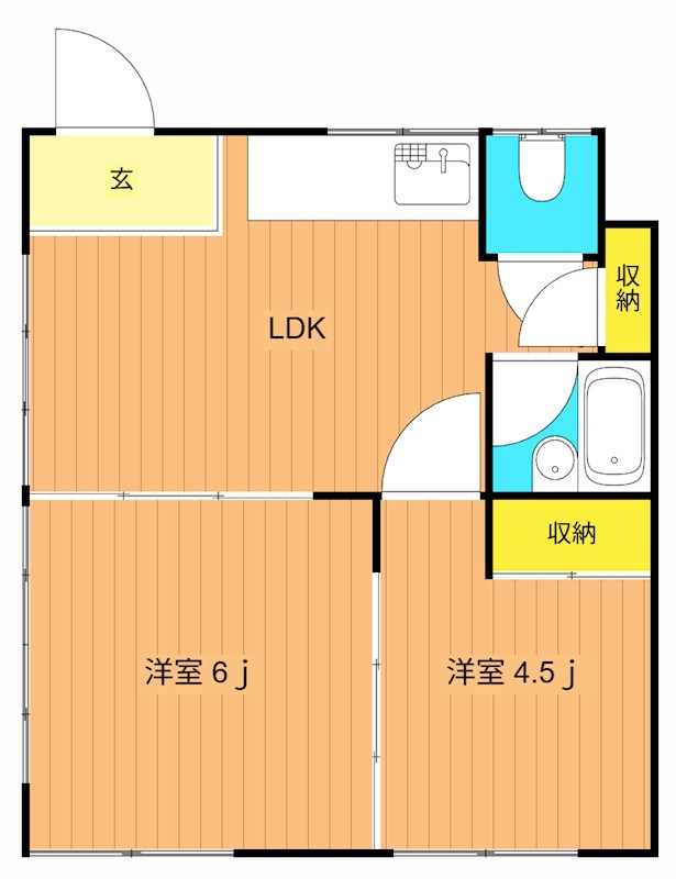 たつみ荘 101号室 間取り